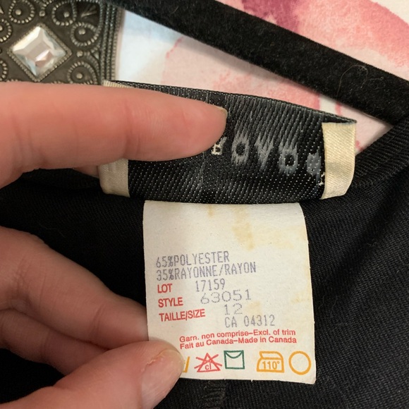 Two Roads Vintage Black Button-Down Maxi Dress belted chic 12 classic old money - Picture 8 of 12